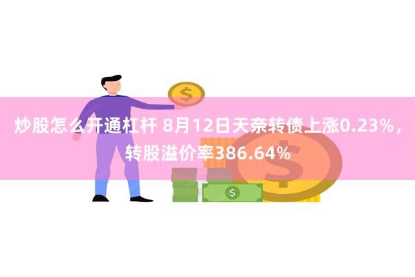 炒股怎么开通杠杆 8月12日天奈转债上涨0.23%，转股溢价率386.64%