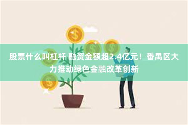 股票什么叫杠杆 融资金额超2.4亿元！番禺区大力推动绿色金融改革创新