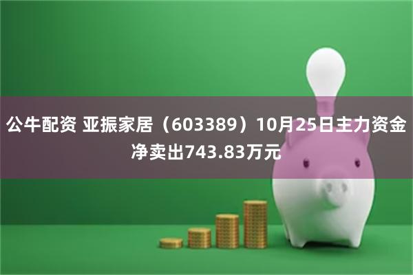 公牛配资 亚振家居（603389）10月25日主力资金净卖出743.83万元